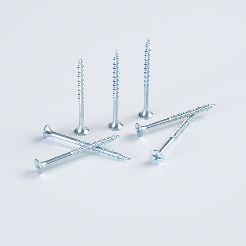 Tornillo universal de zinc T17 azul-blanco de tres etapas de 3,8 x 50