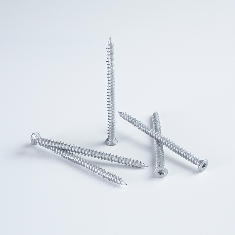 Tornillo de hormigón tipo ventana acanalada avellanada Torx de 7,5 x 100 (Silver Therma-Plus)
