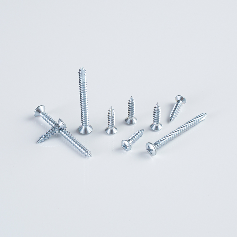 4.0 x 20-40 Tornillo autorroscante de cabeza semiborneada de zinc T17 azul-blanco de tres pasos