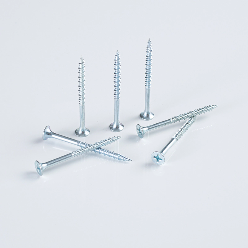 Tornillo universal T17 3.8×50 chapado en zinc, blanco y azul, 3 etapas