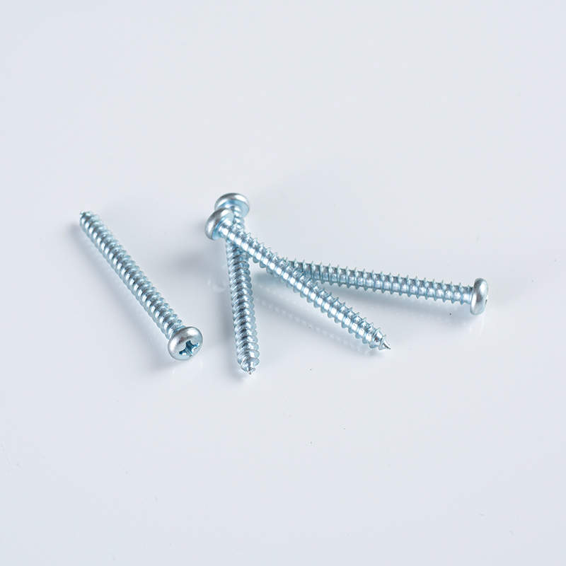 Tornillo autorroscante estándar de EE. UU. con hueco transversal en la cabeza de la sartén 8G × 3/8-2 ZINC
