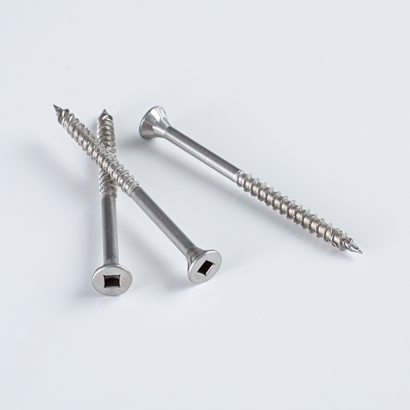 Tornillo de acero inoxidable avellanado con hueco cuadrado SS304 5,0×75