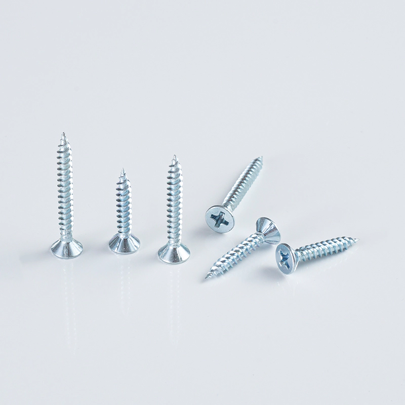 Tornillo acanalado avellanado de acero de calibre ligero (Keiten) 3,5×7×22-51 Cr6 ZINC