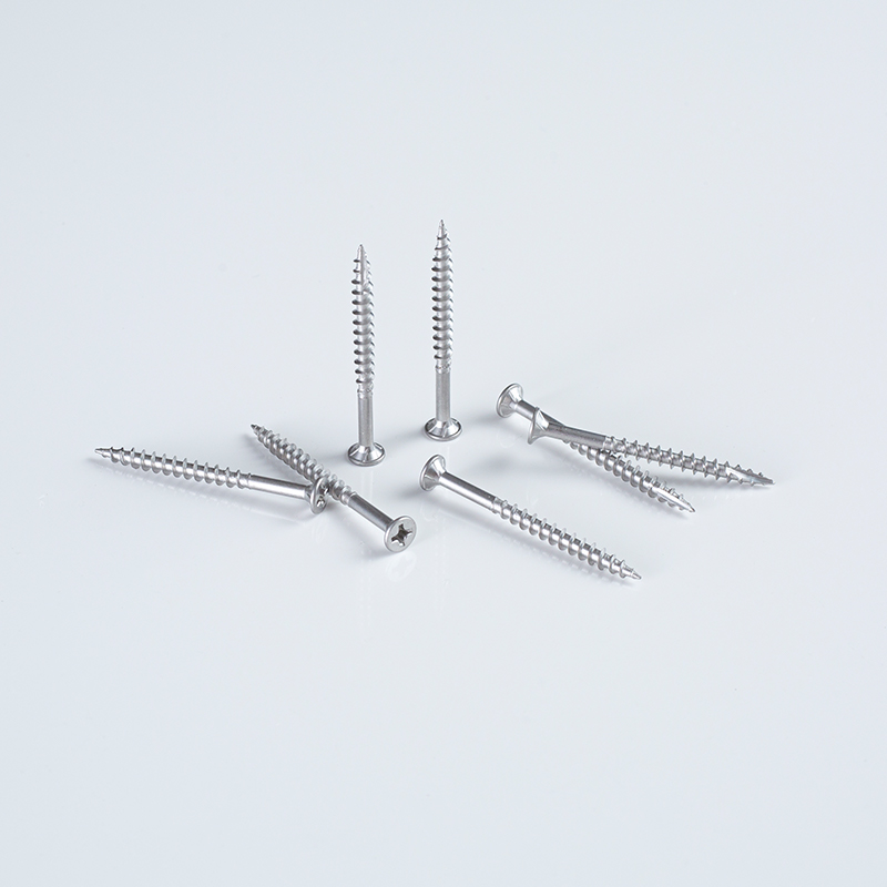 Tornillo de rosca fina T17 3.8×65 S410 chapado en zinc blanco