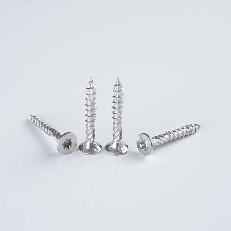 SS316 Torx Cono cuadrado de rosca de dos etapas y doble avellanado 14-7x50-150 A4