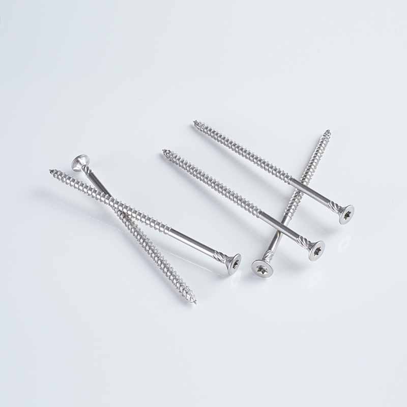 SS316 Torx Doble avellanado Doble rosca Punto cónico cuadrado 14-7x50-150 A4
