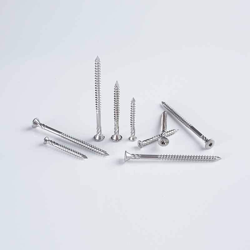 SS304 Torx Flat-Head Gran avellanado con punta de punta 12G x 65-90 T25 A2